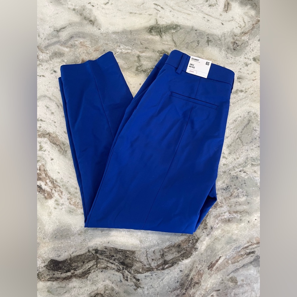 NWT EXPRESS BLUE ANKLE COLUMNIST PANT